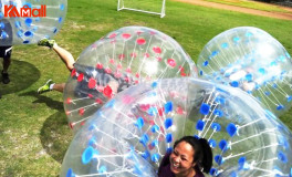 plastic bubble balls to train losing weight